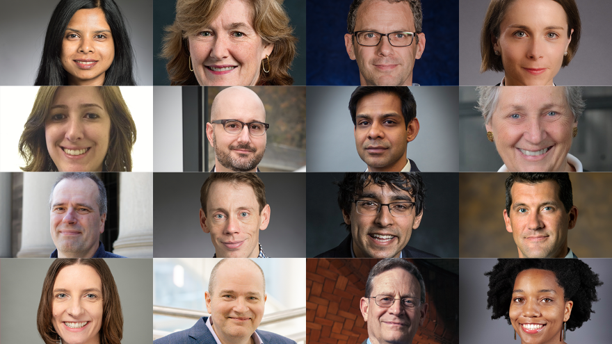 collage of faculty headshots