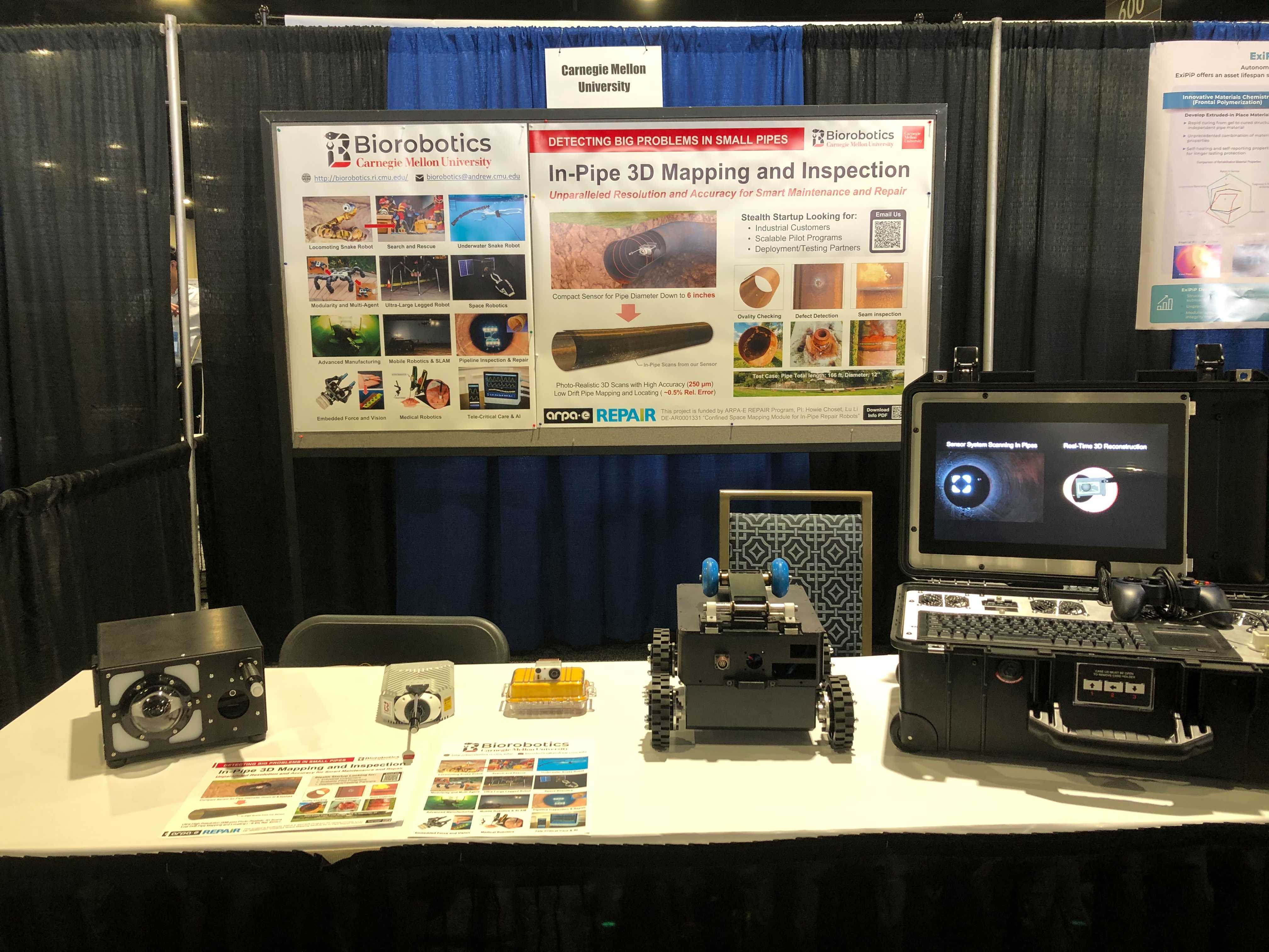 Biorobotics Lab at the School of Computer Science Booth at the ARPA-E Showcase