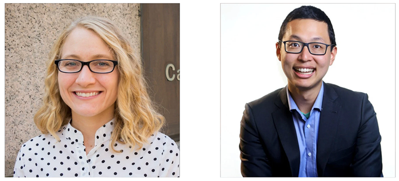 Stefanie Sydlik (left) and Gerald Wang (right)